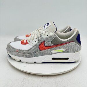 Nike Air Max 90 Men Size 10 CT1685-100 Infrared Black Cool Grey Training Shoes